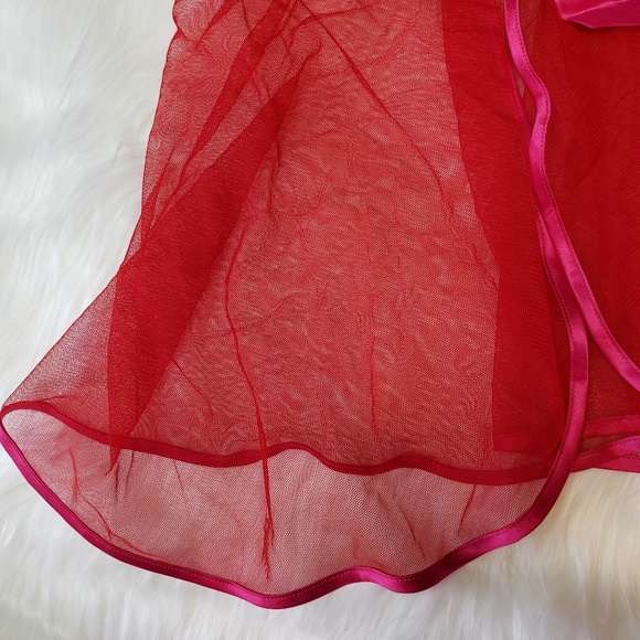 Victoria's Secret Red & Pink Babydoll Lingerie - Picture 2 of 5